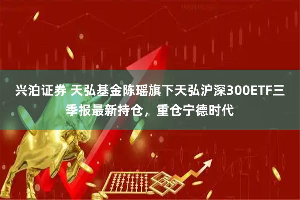 兴泊证券 天弘基金陈瑶旗下天弘沪深300ETF三季报最新持仓，重仓宁德时代