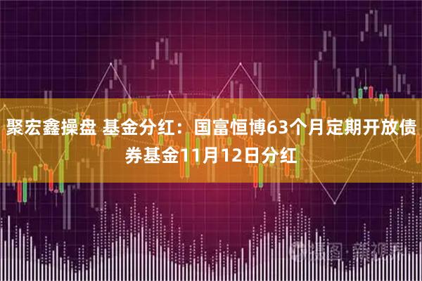 聚宏鑫操盘 基金分红：国富恒博63个月定期开放债券基金11月12日分红